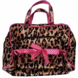 CHEETAH LEOPARD Cosmetic Makeup Travel Bag Pouch Set of 2